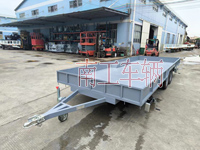 2吨轻型铁板实心护栏ATV拖车