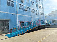 4吨骨架式牵引平板拖车 带下翻护栏工具拖车